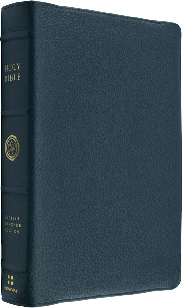 Cover image for ESV Heirloom Bible, Veritas: Single Column Edition (Calfskin, Meridian Blue), isbn: 9798874913717