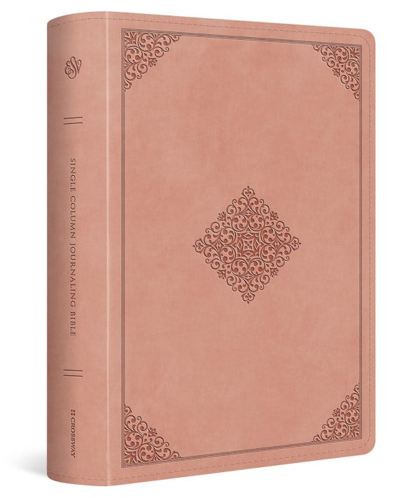 Cover image for ESV Single Column Journaling Bible, Large Print (Trutone, Blush Rose, Ornament Design), isbn: 9798874914660