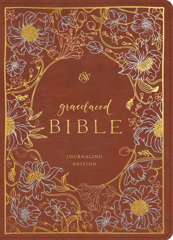 Cover image for ESV Gracelaced Bible, Journaling Edition (Artwork by Ruth Chou Simons) (Trutone, English Saddle), isbn: 9798874915629