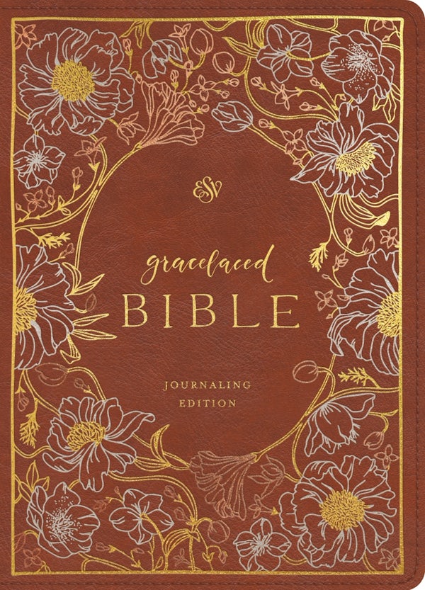 Cover image for ESV Gracelaced Bible, Journaling Edition (Artwork by Ruth Chou Simons) (Trutone, English Saddle), isbn: 9798874915629
