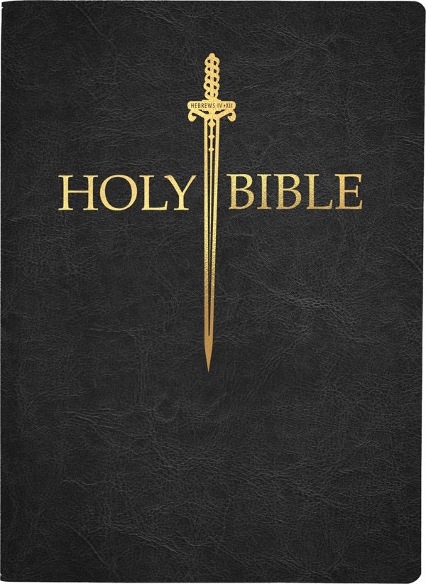 Cover image for KJV Sword Bible, Large Print, Black Genuine Leather, Thumb Index, isbn: 9798887691879