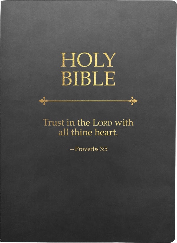 Cover image for KJV Holy Bible, Trust in the Lord Life Verse Edition, Large Print, Black Ultrasoft, isbn: 9798887691961
