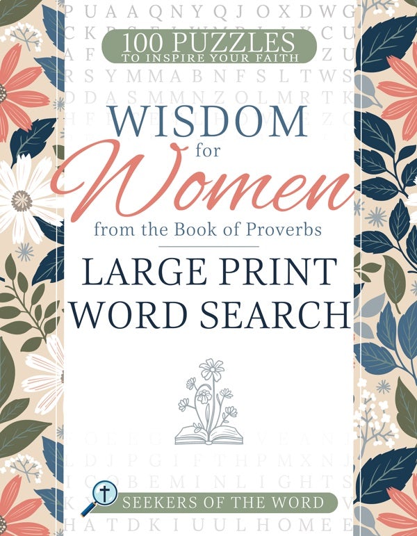 Cover image for Wisdom for Women from the Book of Proverbs Large Print Word Search, isbn: 9798887696256
