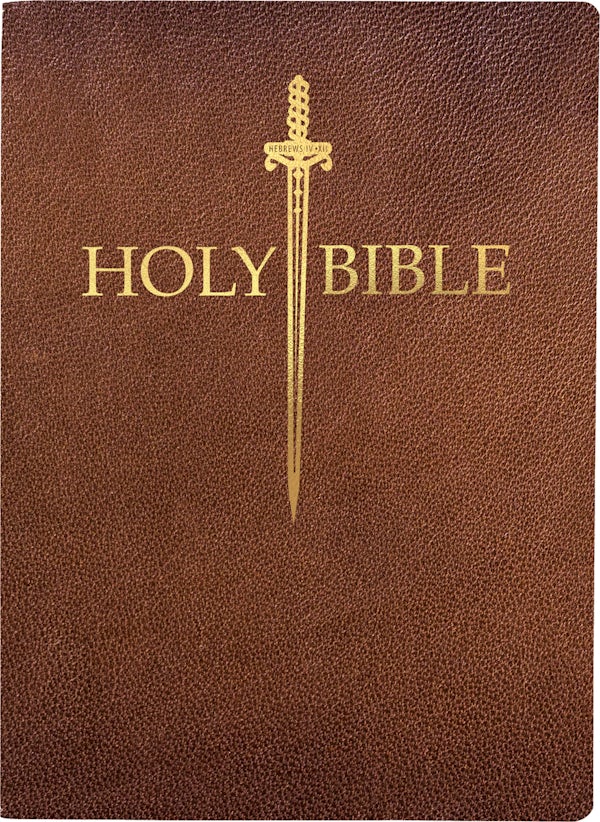 Cover image for Kjver Sword Bible, Giant Print, Acorn Bonded Leather, Thumb Index, isbn: 9798887697666