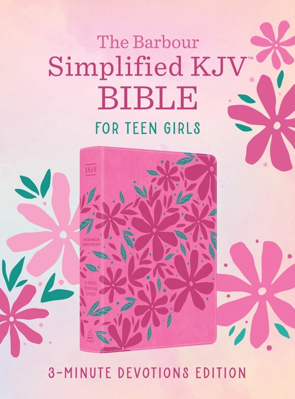 Cover image for The Barbour Simplified KJV Bible for Teen Girls--3-Minute Devotions Edition, isbn: 9798891511798