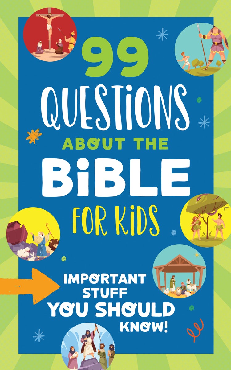 Cover image for 99 Questions about the Bible for Kids, isbn: 9798891513273