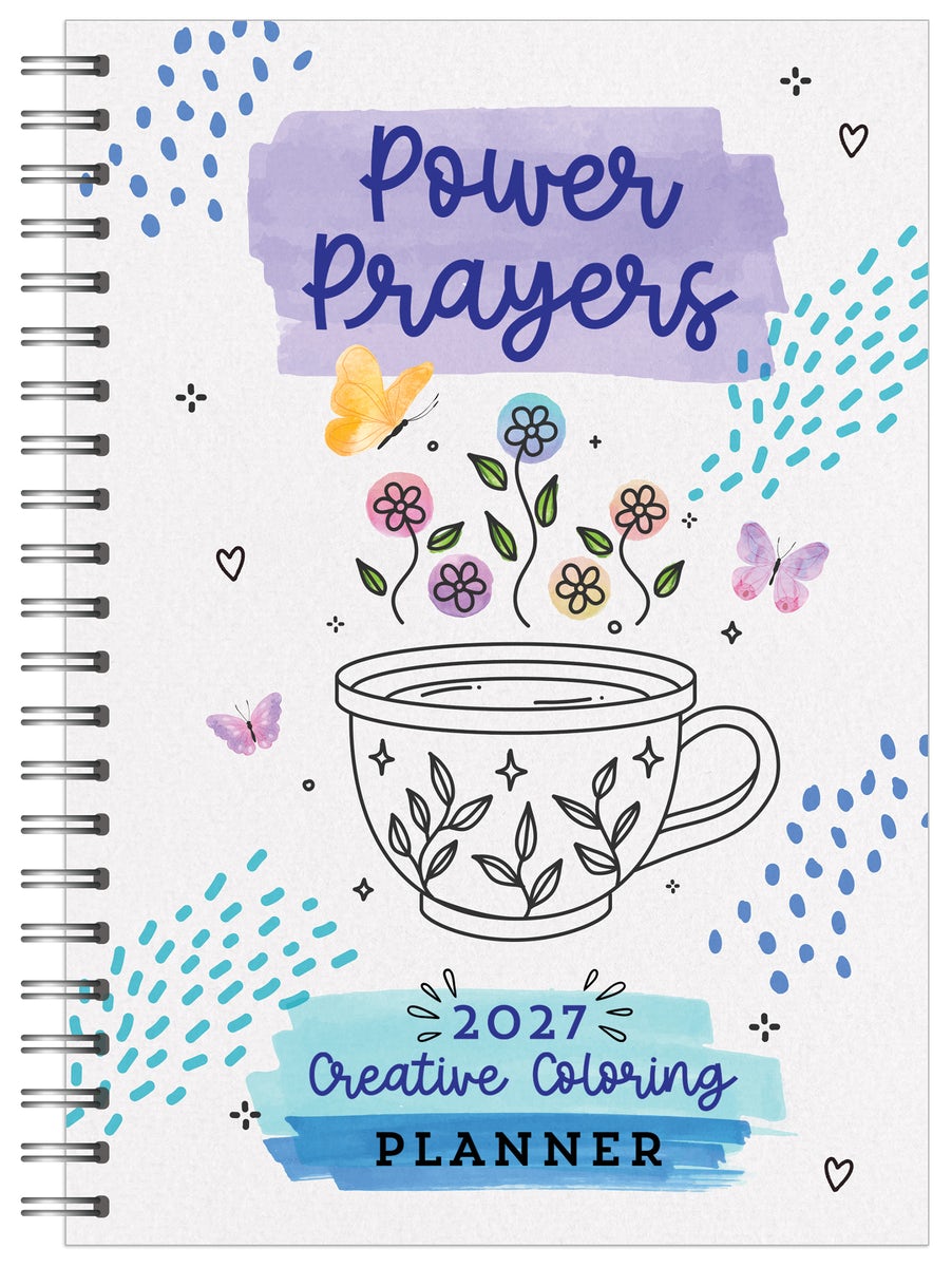 Cover image for 2027 Power Prayers Creative Coloring Planner, isbn: 9798891513389