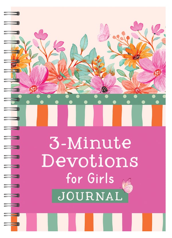 Cover image for 3-Minute Devotions for Girls Journal, isbn: 9798891514133