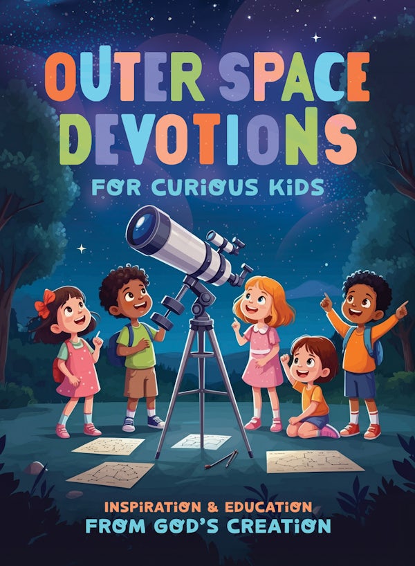 Cover image for Outer Space Devotions for Curious Kids, isbn: 9798891514348