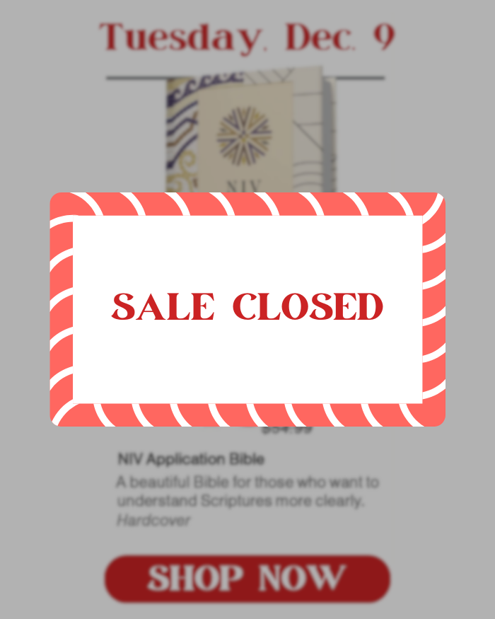 Tuesday, December 9: NIV Application Bible. Special price is $19.97.