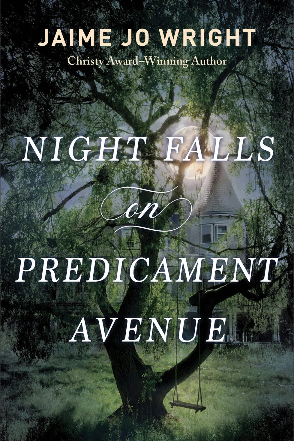 Cover of "Night Falls on Predicament Avenue" by Jaime Jo Wright, Christy Award-Winner Author.