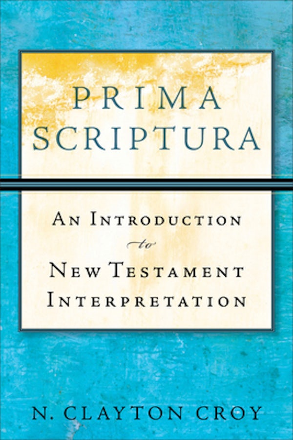 Cover image for Prima Scriptura, isbn: R978080103588