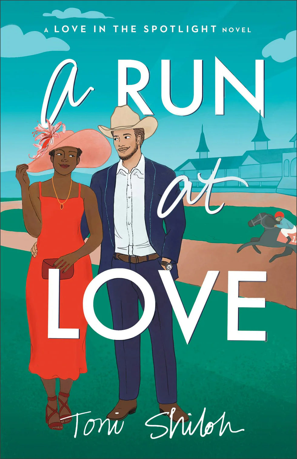 Cover of "A Run at Love (A Love in the Spotlight Novel" by Toni Shiloh.
