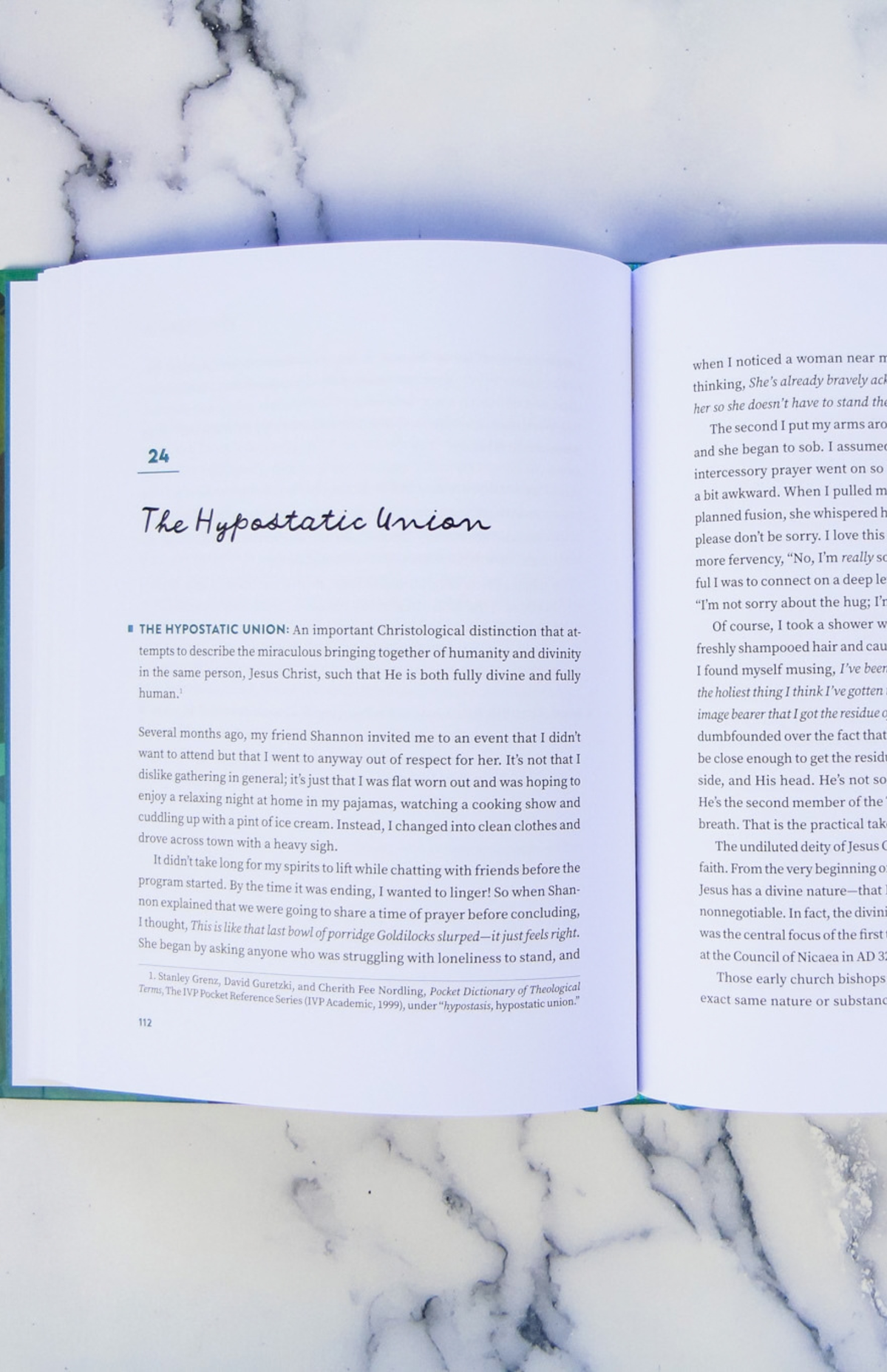 Interior image of a chapter inside "Theology for the Rest of Us."