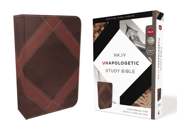 Cover image for NKJV, Unapologetic Study Bible, Imitation Leather, Brown, Red Letter Edition, isbn: 9780310080411