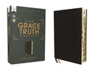 Cover image for Nasb, the Grace and Truth Study Bible (Trustworthy and Practical Insights), Bonded Leather, Black, Red Letter, 1995 Text, Thumb Indexed, Comfort Print, isbn: 9780310088479