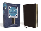 Cover image for NIV Study Bible, Fully Revised Edition, Large Print, Bonded Leather, Black, Red Letter, Comfort Print, isbn: 9780310090335