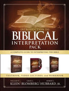 Cover image for Introduction to Biblical Interpretation Pack, isbn: 9780310108276