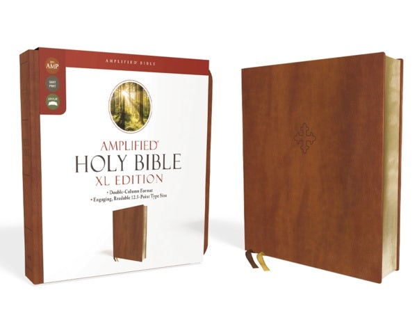 Cover image for Amplified Holy Bible, XL Edition, Leathersoft, Brown, isbn: 9780310109426