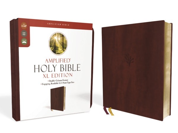 Cover image for Amplified Holy Bible, XL Edition, Leathersoft, Burgundy, isbn: 9780310109433