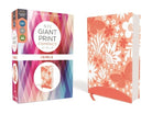 Cover image for Niv, Giant Print Compact Bible for Girls, Leathersoft, Coral, Red Letter Edition, Comfort Print, isbn: 9780310114581