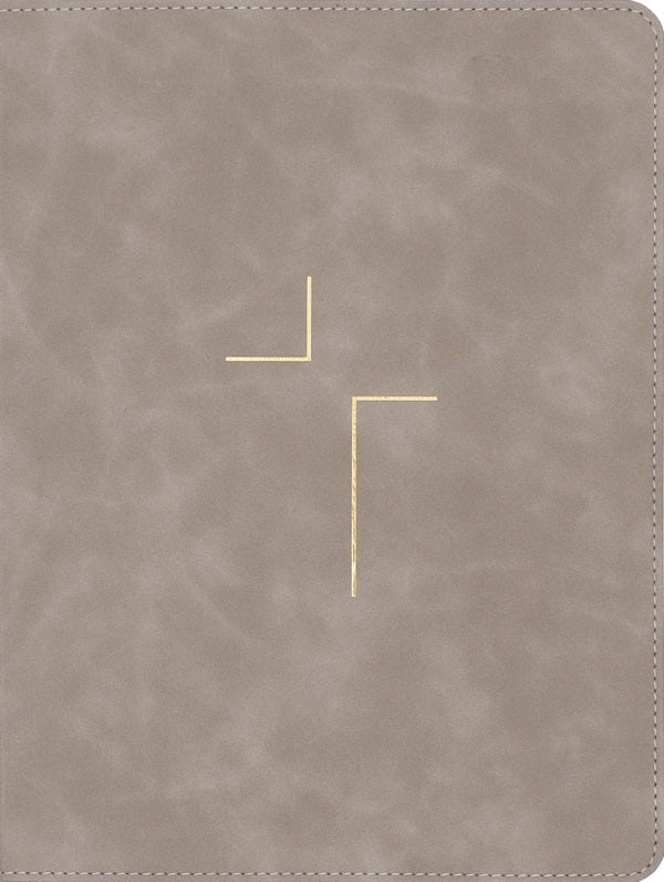 Cover image for The Jesus Bible, ESV Edition, Leathersoft, Stone, isbn: 9780310154488