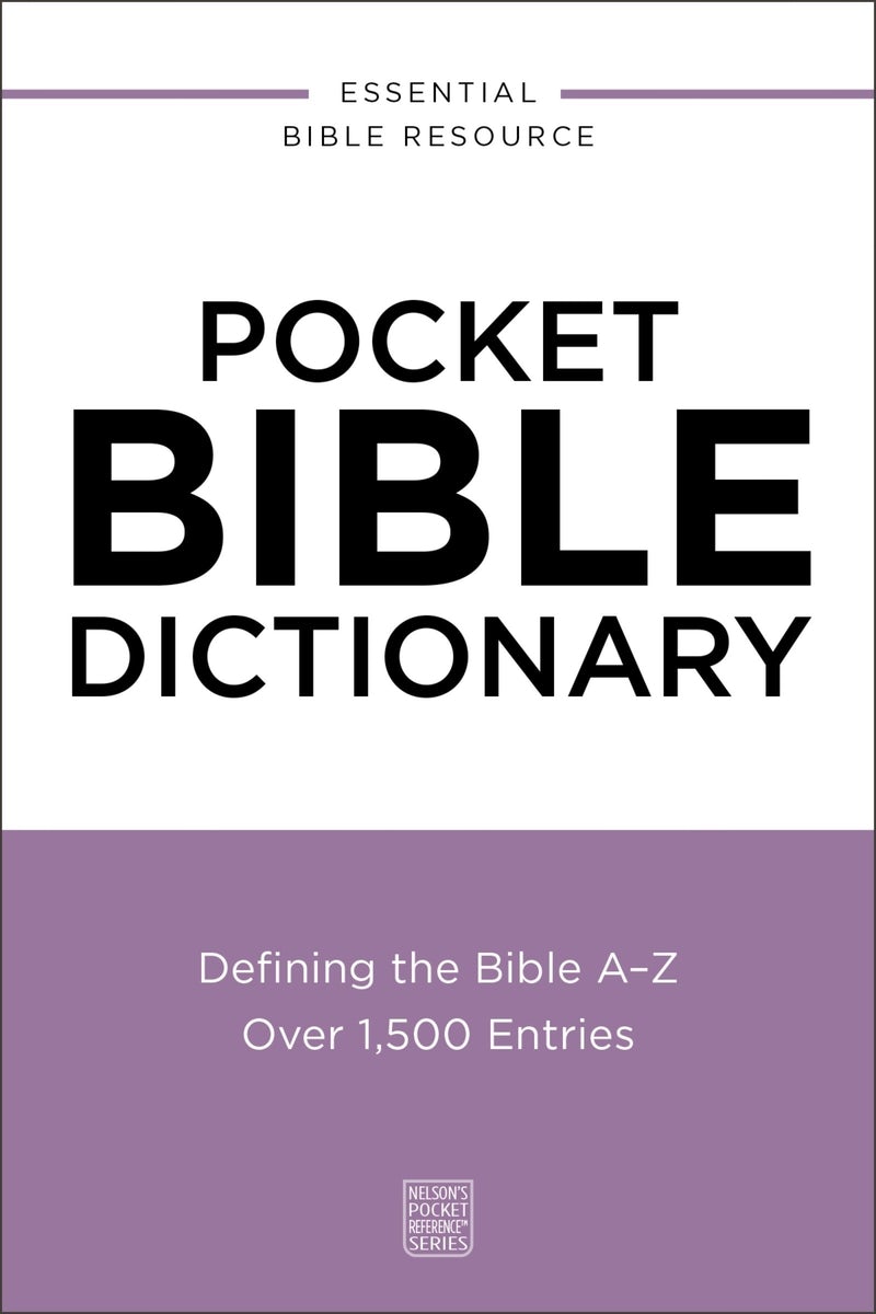 Cover image for Pocket Bible Dictionary, isbn: 9780310181118