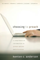 Cover image for Choosing to Preach, isbn: 9780310267508