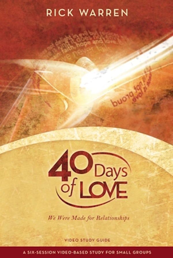 Cover image for 40 Days of Love Bible Study Guide, isbn: 9780310326878
