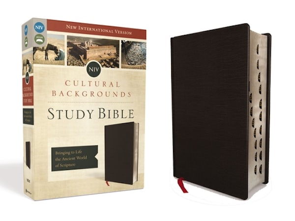 Cover image for NIV, Cultural Backgrounds Study Bible, Indexed, Bonded Leather, isbn: 9780310444435