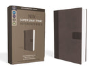 Cover image for NIV, Super Giant Print Reference Bible, Giant Print, Imitation Leather, Gray, Red Letter Edition, isbn: 9780310445937