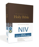 Cover image for NIV, Value Pew and Worship Bible, Hardcover, Brown, isbn: 9780310446248