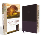 Cover image for Amplified Study Bible, Imitation Leather, Purple, Indexed, isbn: 9780310446538