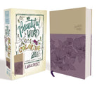 Cover image for NIV, Beautiful Word Coloring Bible, Large Print, Imitation Leather, Purple/Tan, isbn: 9780310447061