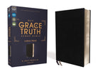 Cover image for Niv, the Grace and Truth Study Bible (Trustworthy and Practical Insights), Large Print, European Bonded Leather, Black, Red Letter, Comfort Print, isbn: 9780310447481