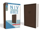 Cover image for NIV, Value Thinline Bible, Large Print, Imitation Leather, Brown, isbn: 9780310448532