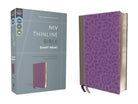 Cover image for NIV, Thinline Bible, Giant Print, Imitation Leather, Gray/Purple, Red Letter Edition, isbn: 9780310448655