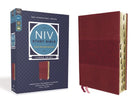 Cover image for NIV Study Bible, Fully Revised Edition, Large Print, Leathersoft, Burgundy, Red Letter, Thumb Indexed, Comfort Print, isbn: 9780310449225
