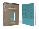Cover image for NIV, Super Giant Print Reference Bible, Imitation Leather, Blue, Red Letter Edition, isbn: 9780310449386
