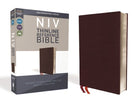 Cover image for NIV, Thinline Reference Bible, Bonded Leather, Burgundy, Red Letter Edition, Comfort Print, isbn: 9780310449638