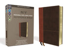Cover image for NIV, Personal Size Reference Bible, Large Print, Imitation Leather, Brown, Red Letter Edition, Comfort Print, isbn: 9780310449720