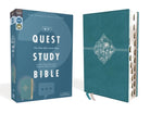 Cover image for Niv, Quest Study Bible, Leathersoft, Blue, Indexed, Comfort Print, isbn: 9780310450870