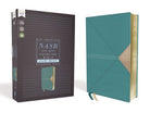 Cover image for Nasb, Thinline Bible, Giant Print, Leathersoft, Teal, Red Letter Edition, 1995 Text, Comfort Print, isbn: 9780310451099