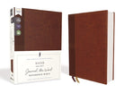 Cover image for Nasb, Journal the Word Reference Bible, Leathersoft Over Board, Brown, Red Letter Edition, 1995 Text, Comfort Print, isbn: 9780310451204