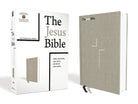 Cover image for The Jesus Bible, NIV Edition, Cloth Over Board, Gray Linen, Comfort Print, isbn: 9780310452195