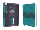 Cover image for Nasb, Super Giant Print Reference Bible, Leathersoft, Teal, Red Letter Edition, 1995 Text, Comfort Print, isbn: 9780310454960
