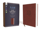 Cover image for Nasb, Super Giant Print Reference Bible, Leathersoft, Brown, Red Letter Edition, 1995 Text, Comfort Print, isbn: 9780310455080