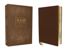 Cover image for Nasb, Thinline Bible, Genuine Leather, Buffalo, Brown, Red Letter Edition, 1995 Text, Comfort Print, isbn: 9780310456292