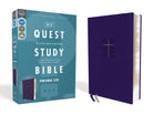 Cover image for Niv, Quest Study Bible, Personal Size, Leathersoft, Blue, Comfort Print, isbn: 9780310456575