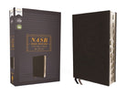 Cover image for Nasb, Thinline Bible, Leathersoft, Black, Red Letter Edition, 2020 Text, Thumb Indexed, Comfort Print, isbn: 9780310456650